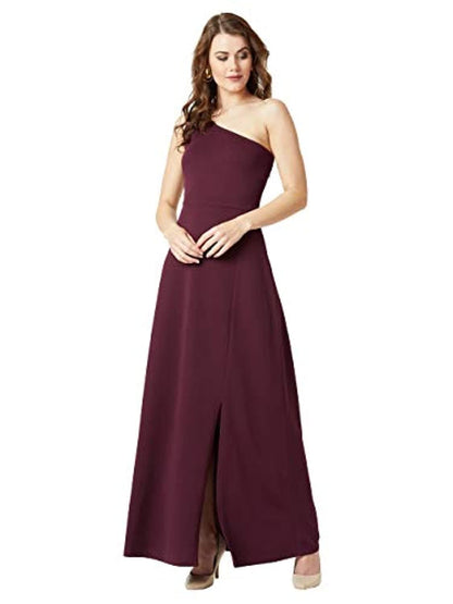 Women's Crepe one-Shoulder Dress