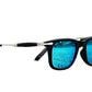 REX Tony Stark Style Square Black Frame Sunglasses