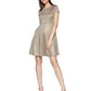 Short Sleeve A-Line Mini Dress