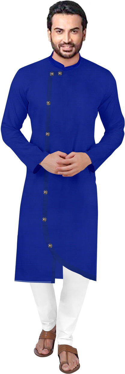 Round Neck Below Knee Solid Straight Kurta