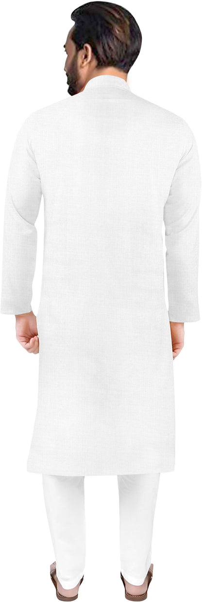 Round Neck Below Knee Solid Straight Kurta