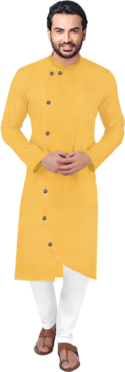 Round Neck Below Knee Solid Straight Kurta