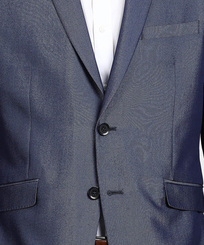 Blue Single Breasted Party Blazer 