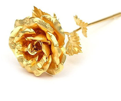 24K Gold Rose 25 Cm With Black Velvet Box