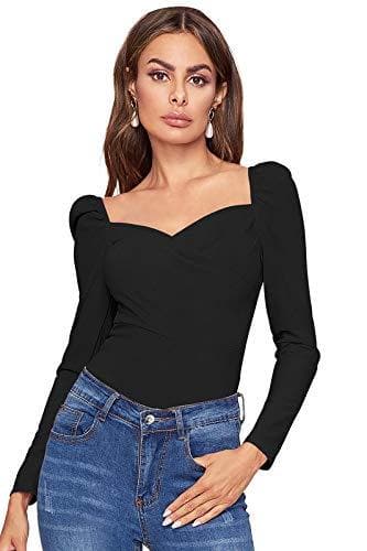 Collarless Long Sleeve Slim Fit Top