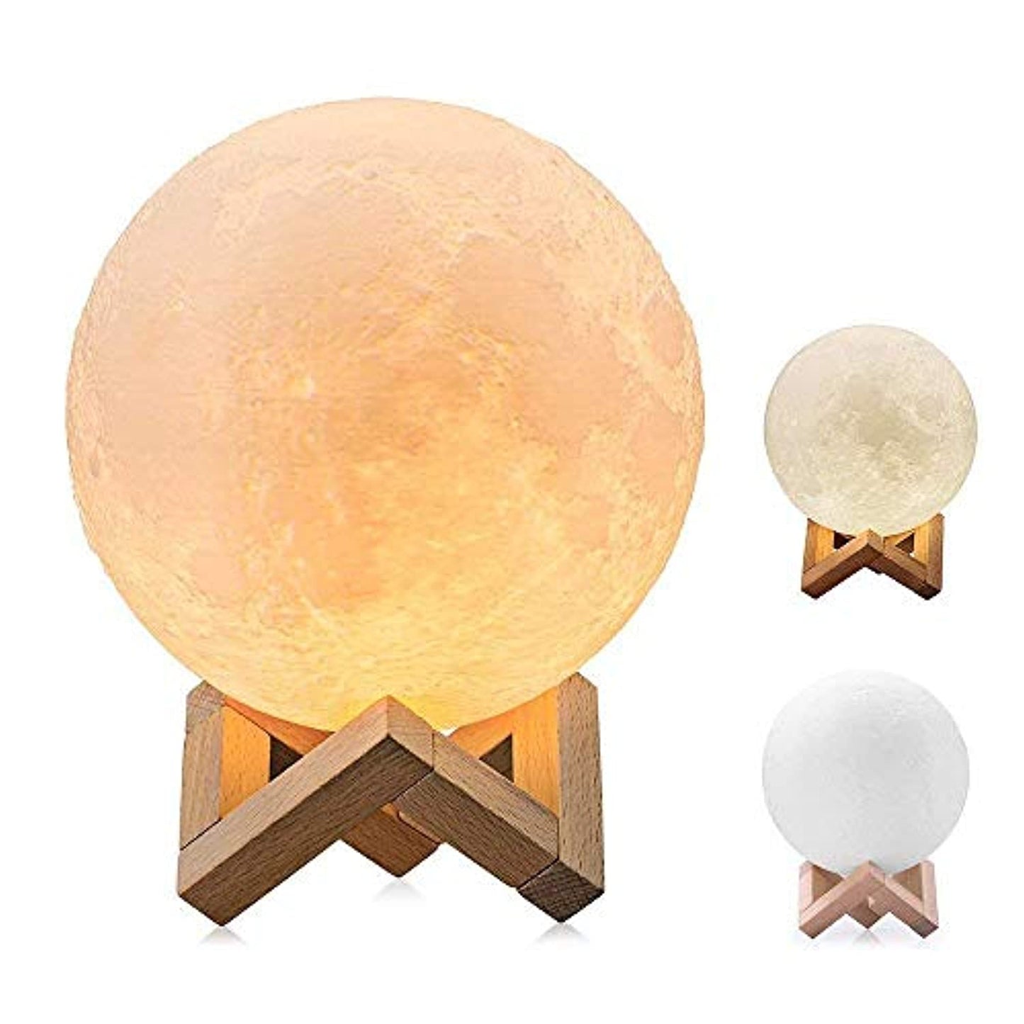 3D Lamp with Touch Control Adjust Brightness Moon Light with Stand
