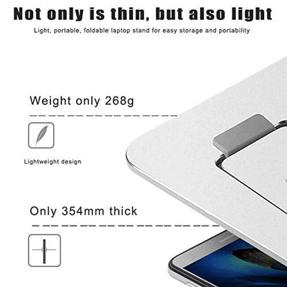 Laptop Stand Lightweight Portable Mini Laptop PC Tablet Holder Anti-Slip Design Mounting Bracket