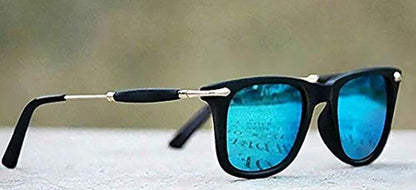 REX Tony Stark Style Square Black Frame Sunglasses