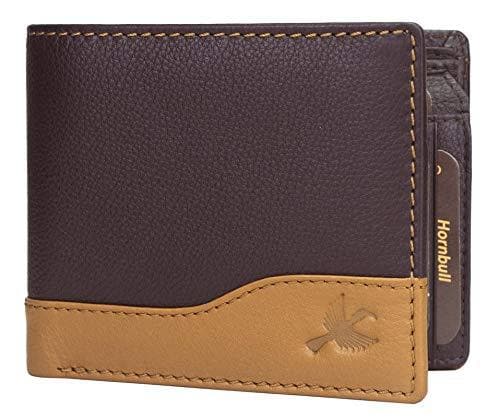 Navy Genuine Leather RFID Blocking Wallet