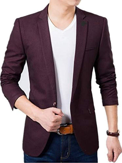 One Button Single Cut Formal Blazer