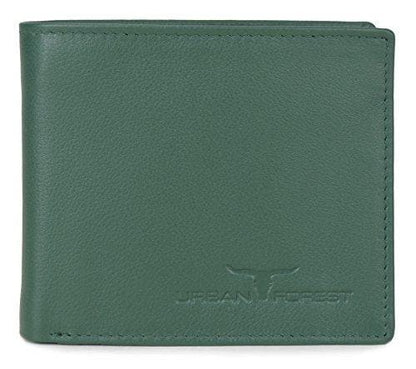 Green Leather Wallet Purse