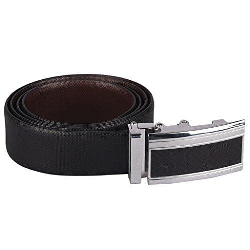 Reversible Leather Belt with Auto Lock Buckle