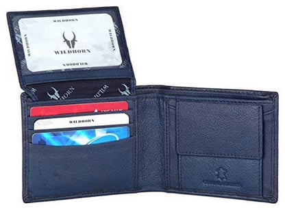 Blue Leather Wallet