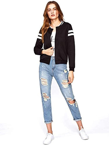 Cotton Black Jacket for Women/Girls