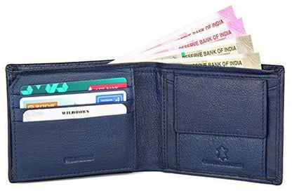 Blue Leather Wallet