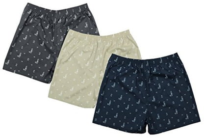 Men's Cotton Boxers (Pack of 3)