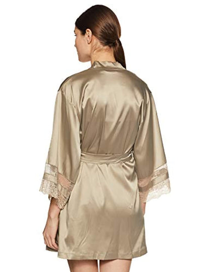 Three Fourth Sleeve Loungewear Robe Sleepwear