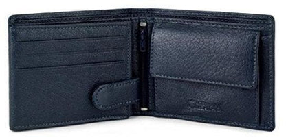 Dark Blue Leather Wallet