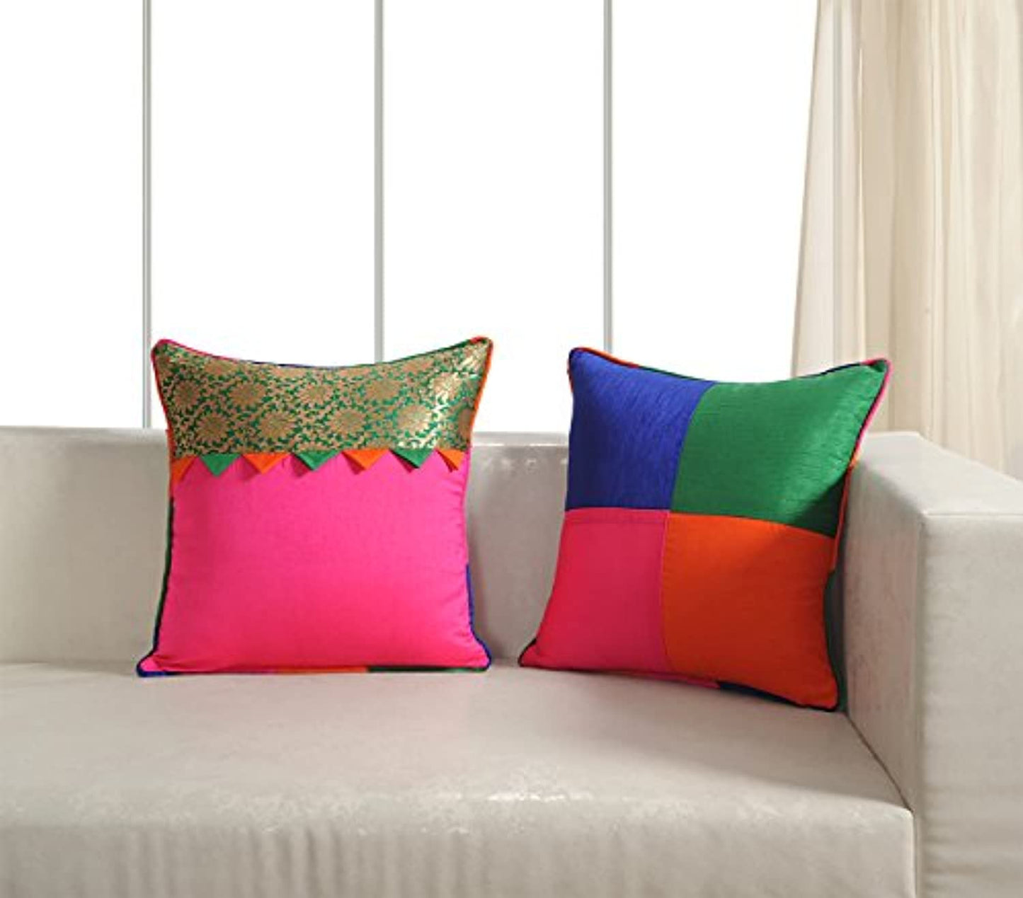 Assorted Brocket Cushion Cover Set of 5