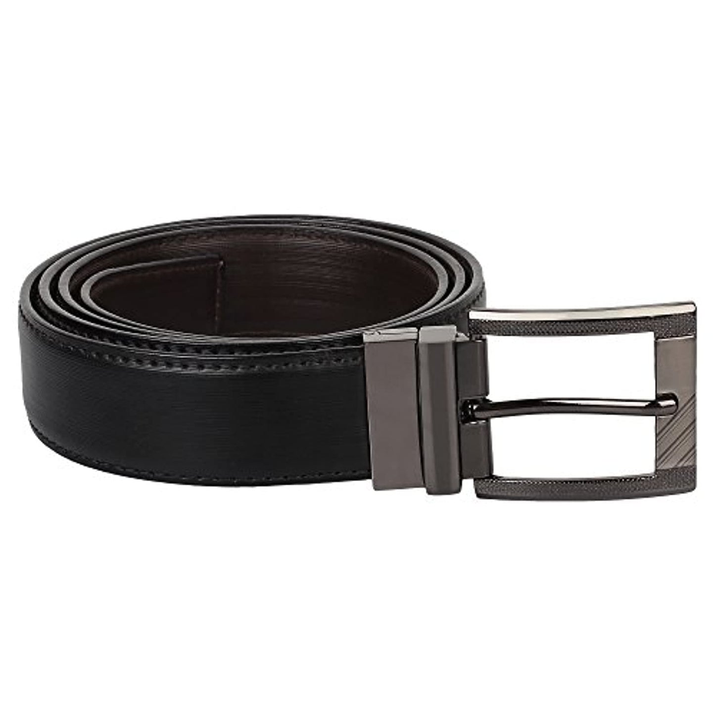PU-Leather Formal Black/Brown Belt For Men