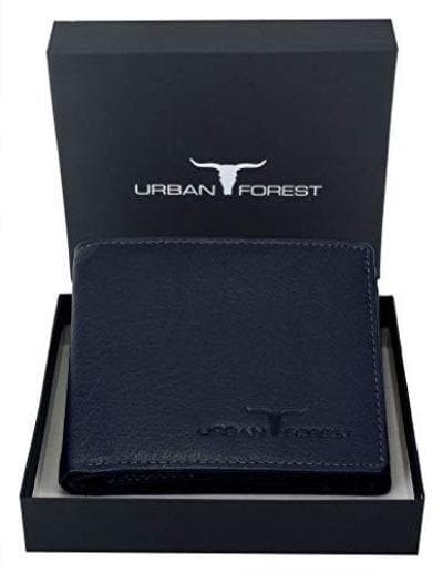 Dark Blue Leather Wallet