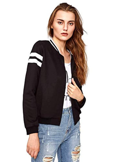 Cotton Black Jacket for Women/Girls