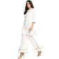White A Line Salwar Suit Set by Bhama Couture