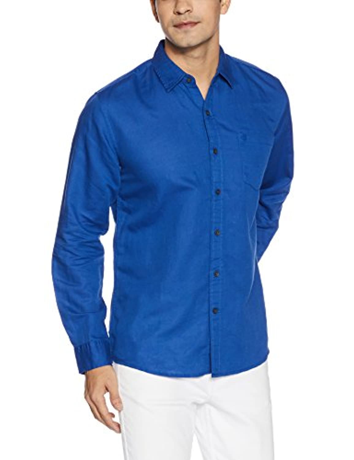 Blue Wrangler Classic Collar Casual Shirt