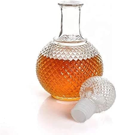 Glass Spirits Decanter with Airtight Stopper Bottle