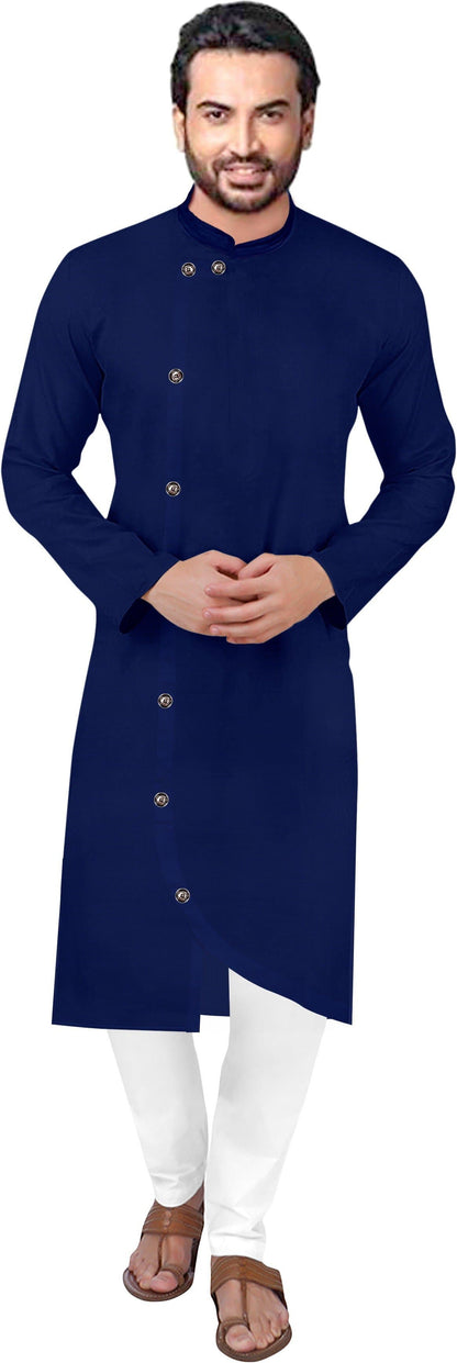 Round Neck Solid Straight Kurta