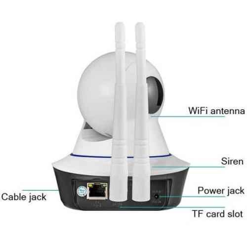 Double Antenna Night Vision Motion Detection HD CCTV Wi-Fi Camera