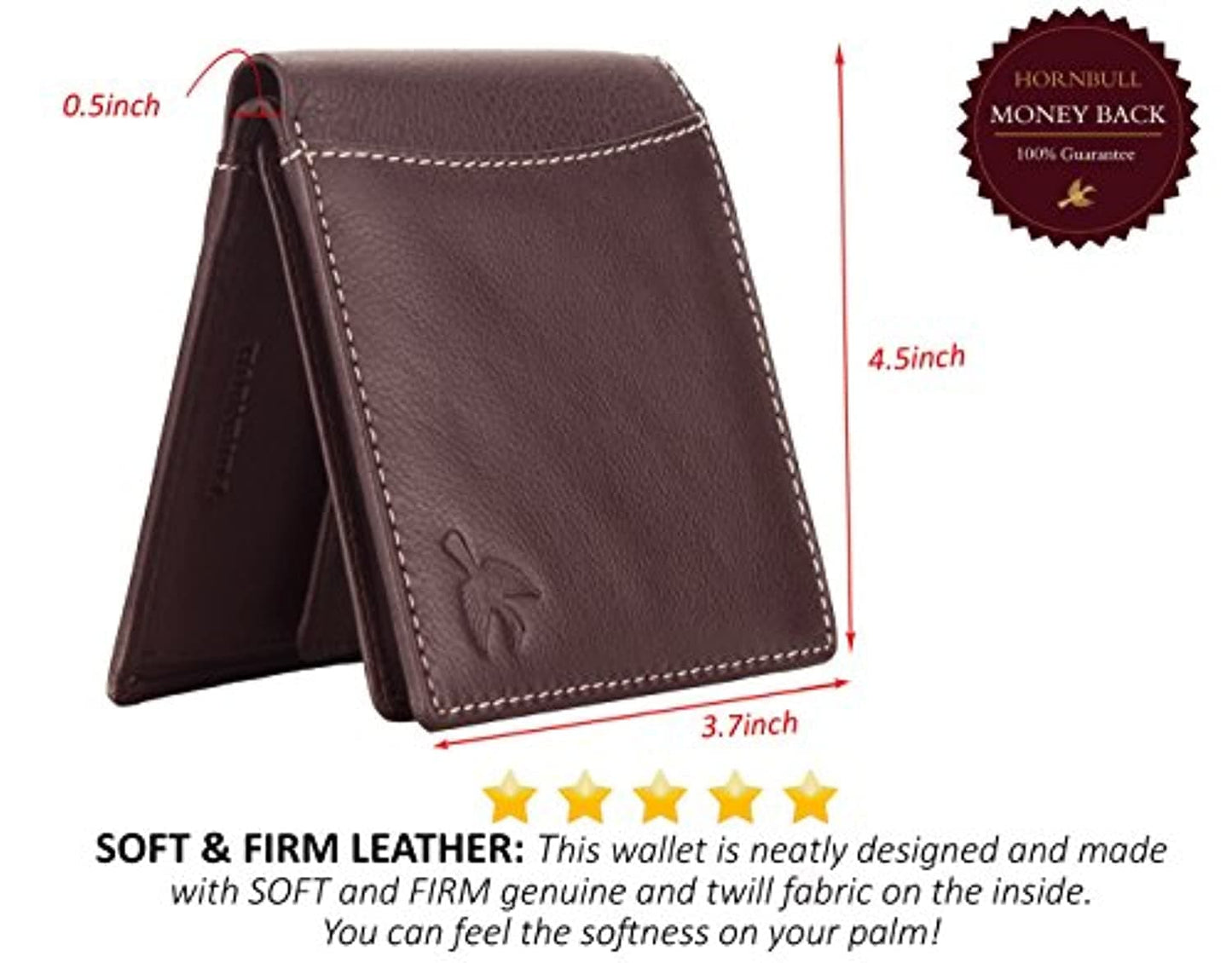 Men's Leather Wallet and Belt Combo