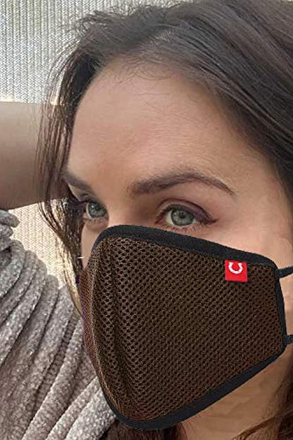 6 Layer Protection Non-Woven Reusable and Washable Unisex Anti-Pollution Air Mesh Mask (3 Pack)