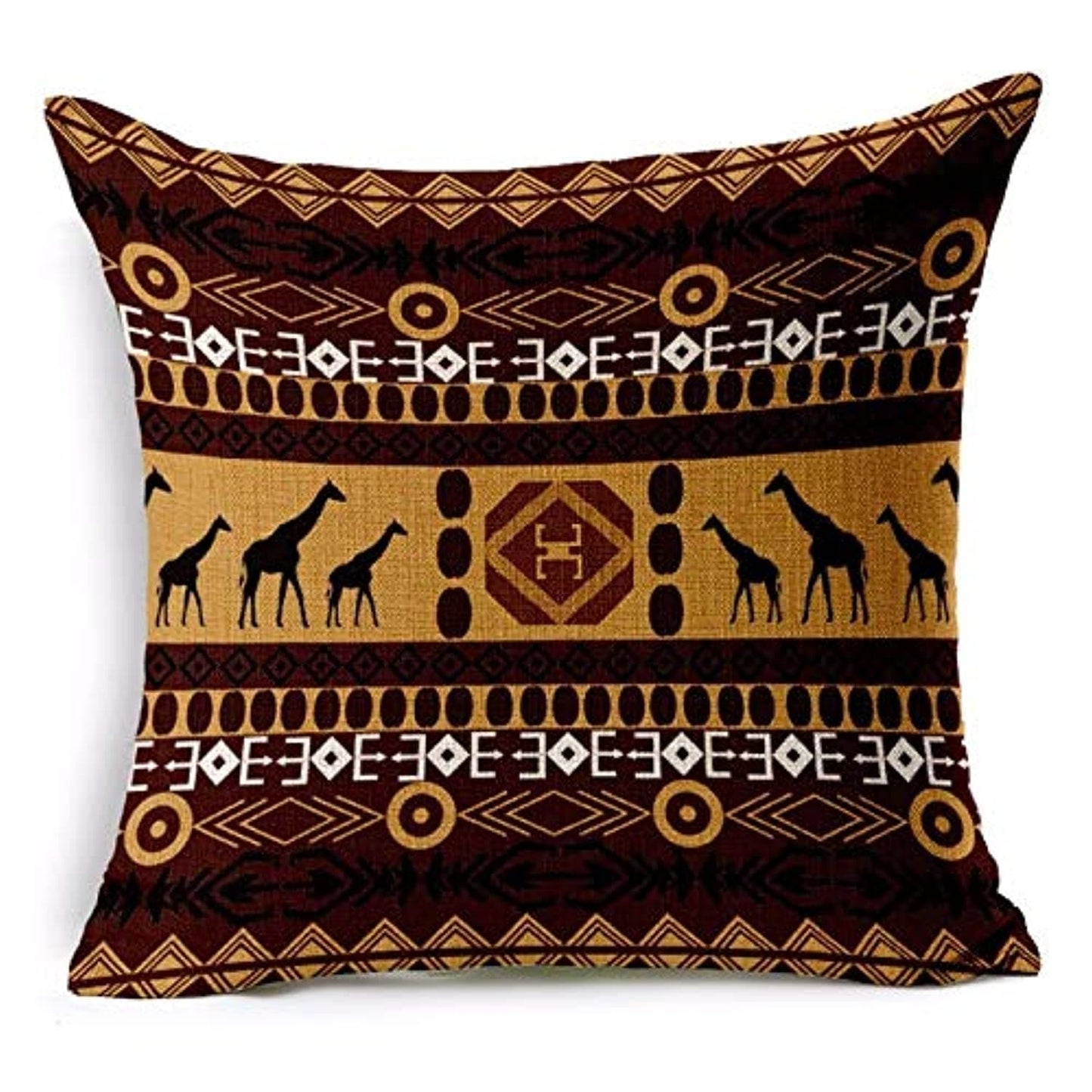 Hand Made Jute Throw/Pillow Cushion Covers Set of 5 Decorative  - 12 x 12 inches (16 X 16 INCHES)