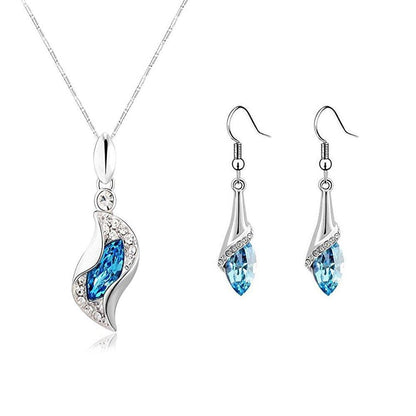 Authentic Crystals from Swarovski Designer Pendant Set Jewellery