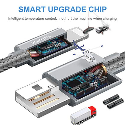 Nylon Braided USB Data Sync & Charging Cable for iPhones, iPad Air, iPad Mini, iPod Nano and iPod Touch