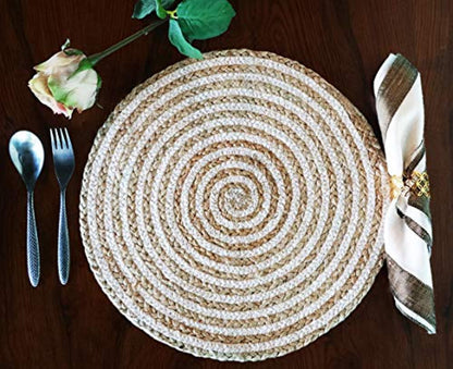 Round Braided Jute Placemats