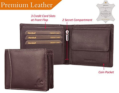 Men's Leather Wallet and Belt Combo