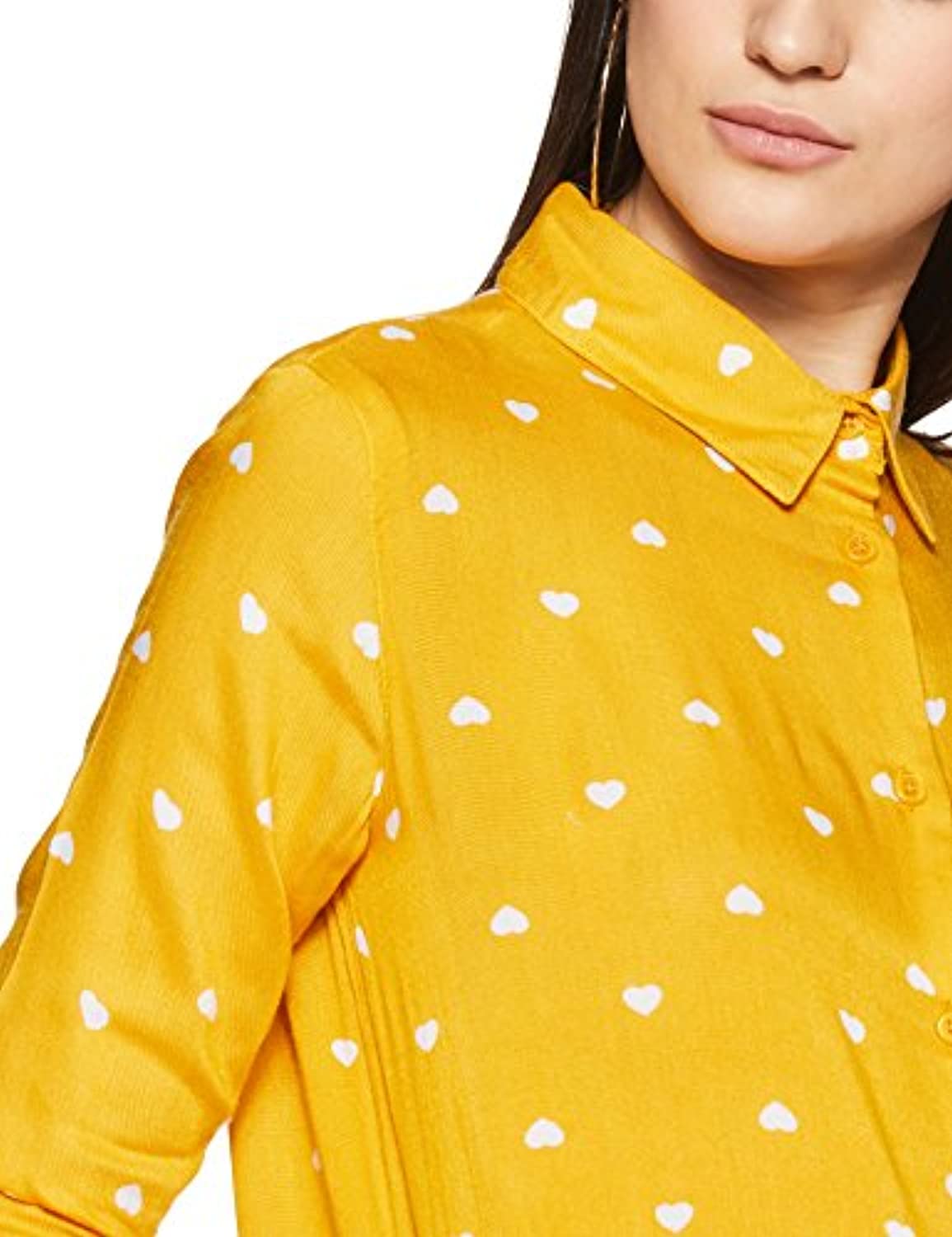 Women's Comfort fit Yellow Full Sleeve Shirt