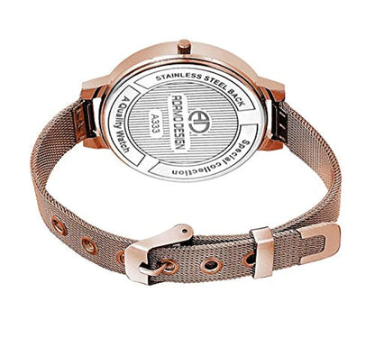 Women's & Girl's Rose Gold Watch