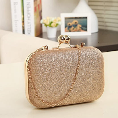 Handicraft Party Wear Beautiful Bling Box Clutch Bag Purse