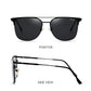 Unisex, Square Polarized Sunglasses UV Protected, Metal Frame