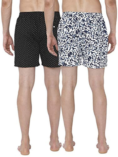 Men's Printed Boxer Shorts (Pack of 2)