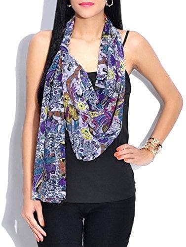 Multicolor Beautiful Georgette & Chiffon Stole