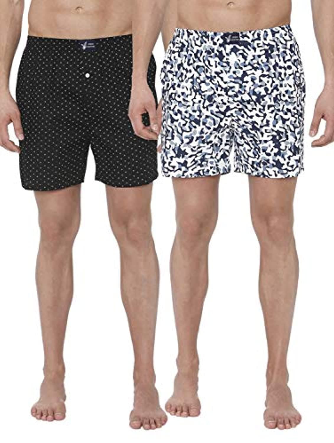 Men's Printed Boxer Shorts (Pack of 2)