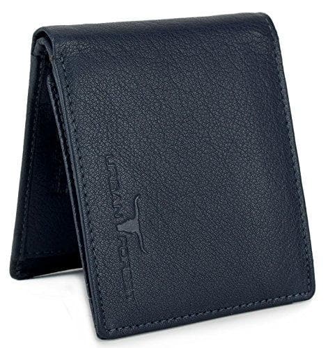 Dark Blue Leather Wallet
