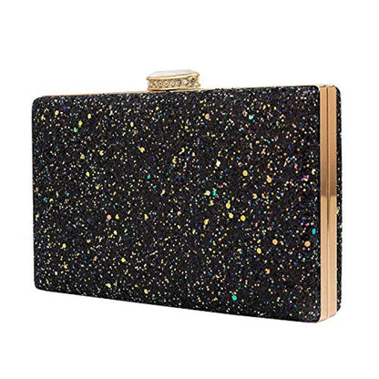 Women Sparkling Clutches Elegant Glitter Evening Handbags