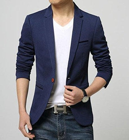 One Button Lapel Super Slim fit Blazer