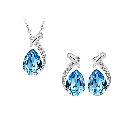 Authentic Crystals from Swarovski Designer Pendant Set Jewellery