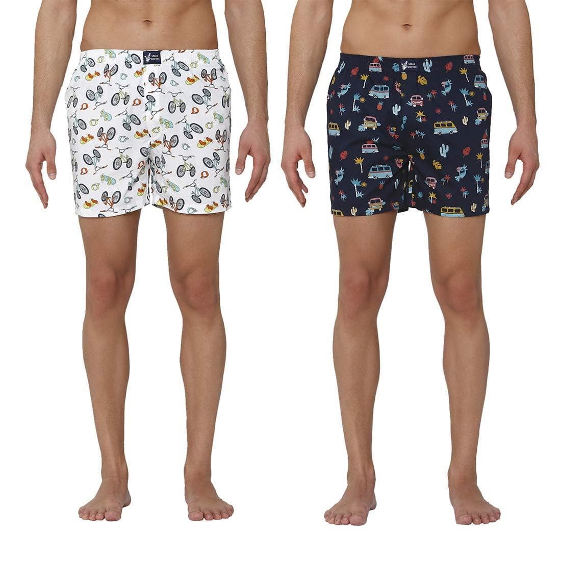 Men's Printed Boxer Shorts (Pack of 2)